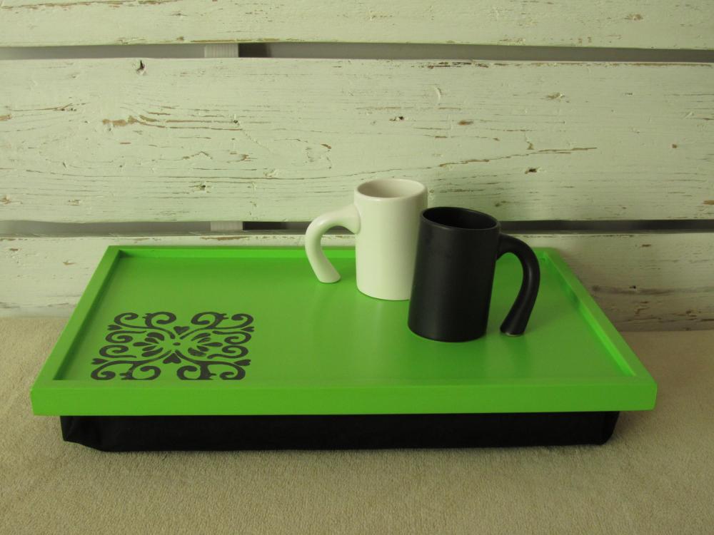 Personalized Laptop Lap Desk - hand made drawing on tray - Custom Order