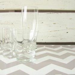 Lap Desk with Pillow- Chevron zig zag print on Desk- Custom Order